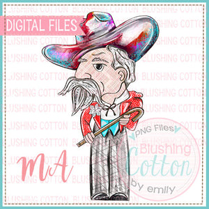 Old General Version 1 Watercolor PNG Design    BCMA