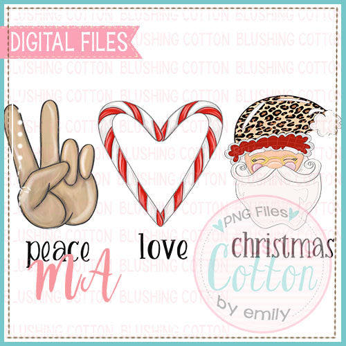 Peace Love Christmas Design   BCMA