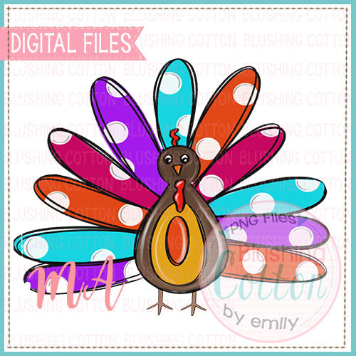 POLKA DOT TURKEY DESIGN   BCMA