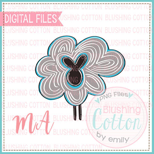 Sheep Watercolor PNG Design    BCMA