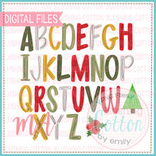Load image into Gallery viewer, Christmas Sketchy Alpha Watercolor PNG Bundle    BCMA
