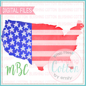 USA AMERICA FLAG WATERCOLOR DESIGN BCMBC