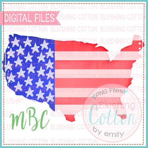USA AMERICA FLAG WATERCOLOR DESIGN BCMBC