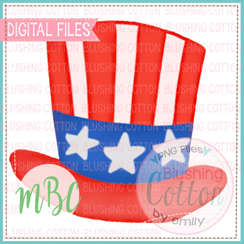 AMERICAN HAT WATERCOLOR DESIGN BCMBC