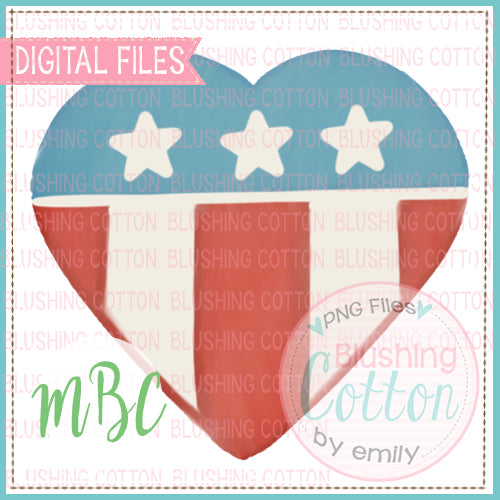 AMERICAN HEART WATERCOLOR DESIGN BCMBC