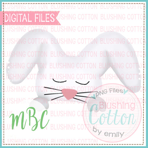 BUNNY FACE AND PAWS WATERCOLOR DESIGN BCMBC
