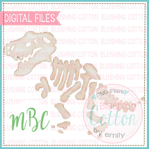 TREX SKELETON WATERCOLOR DESIGN BCMBC