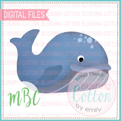 HAPPY WHALE WATERCOLOR DESIGN BCMBC