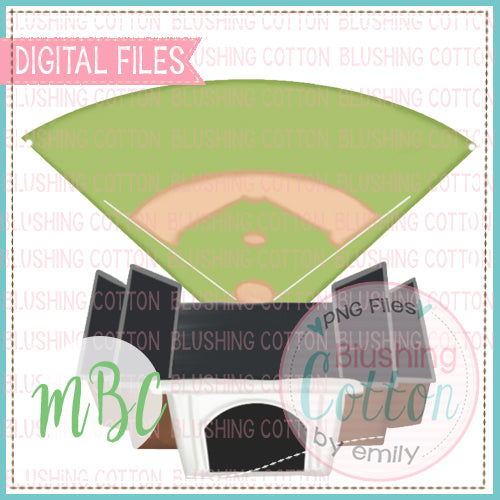BASEBALL STADIUM WATERCOLOR DESIGN BCMBC
