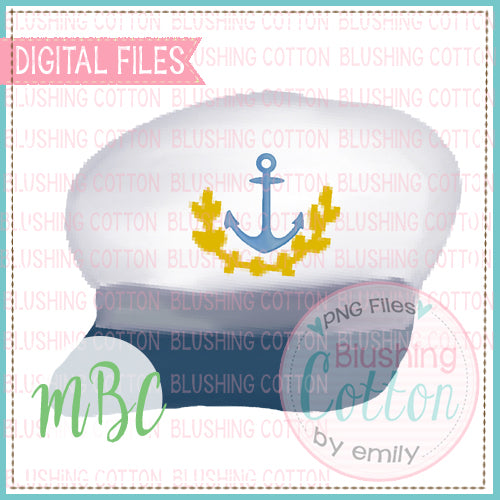 CAPTAIN'S HAT WATERCOLOR DESIGN BCMBC