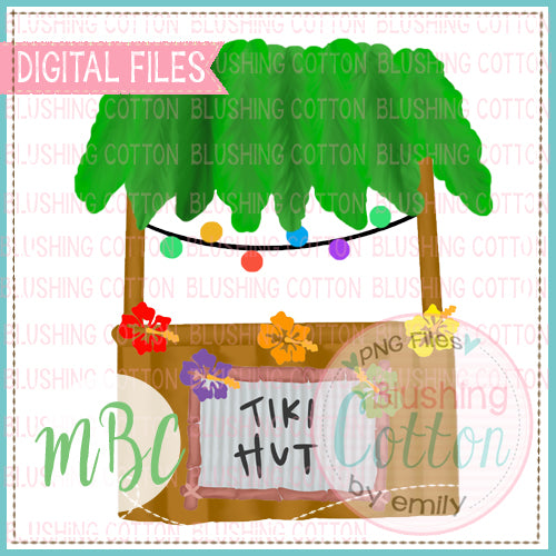 TIKI HUT WATERCOLOR DESIGN BCMBC