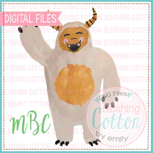 HAPPY MONSTER WATERCOLOR DESIGN BCMBC