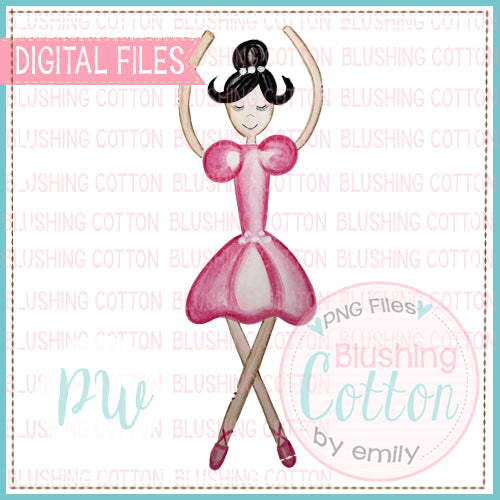BALLERINA BLACK HAIR BCPW