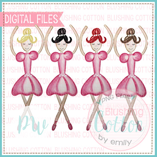 BALLERINA QUAD WITH FOUR HAIR COLORS BCPW
