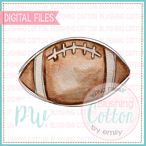FOOTBALL WITH SKETCHED OUTLINE DESIGN BCPW