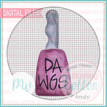 Load image into Gallery viewer, DAWG COWBELL IN GREY (GRAY) GINGHAM CIRCLE - BCPW WATERCOLOR PNG