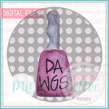 Load image into Gallery viewer, DAWG COWBELL IN GREY (GRAY) DOT CIRCLE - BCPW WATERCOLOR PNG