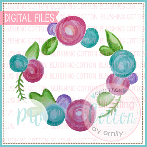 FlORAL WREATH1 - BCPW WATERCOLOR PNG