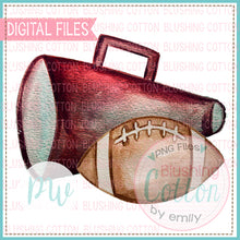 Load image into Gallery viewer, MAROON MEGAPHONE AND FOOTBALL - BCPW