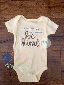 BE KIND SAYING AND PHRASE WATERCOLOR PNG