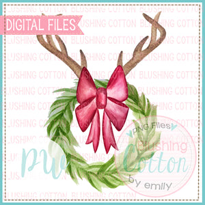 WREATH WITH ANTLERS BCPW