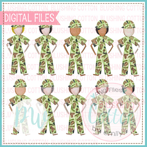 STICK FIGURE MILITARY SET BCPW