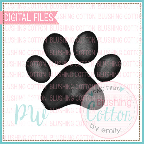 PAW PRINT BLACK BCPW