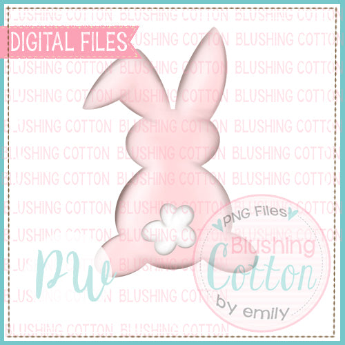 PEEP BUNNY PINK WATERCOLOR DESIGN BCPW