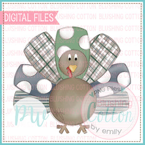 TURKEY BOY WITH PATTERNED WINGS  BCPW