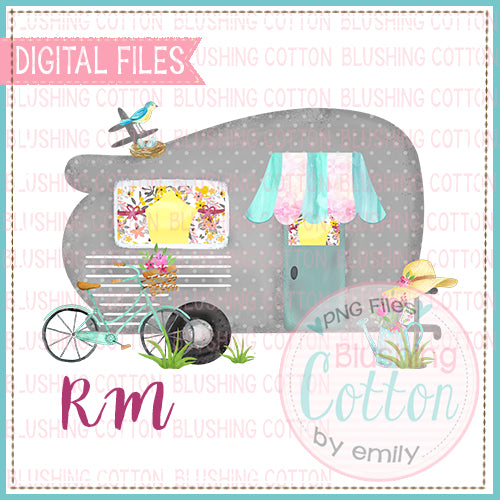 SPRING GLAMPER WATERCOLOR DESIGN BCRM