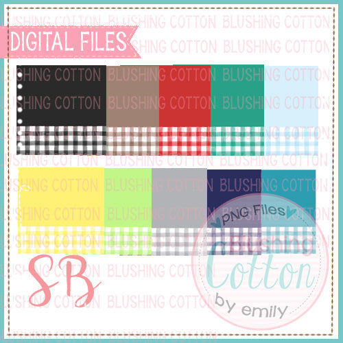 SOLID WITH CHECK NAME PLATE BACKGROUND SET 1 BCSB