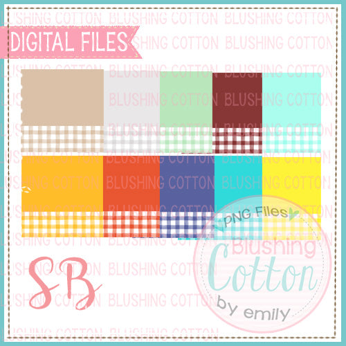 SOLID WITH CHECK NAME PLATE BACKGROUND SET 2 BCSB