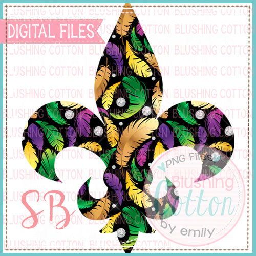 FLEUR DE LIS MARDI GRAS 1 DESIGN FOR PRINTING AND OTHER CRAFTS