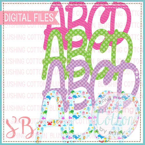 UNDER THE SEA LIFE GIRLS ALPHA SET BCSB