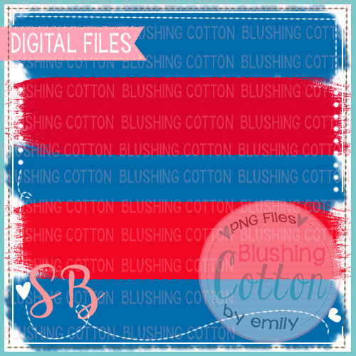 BRUSH STROKE RED AND POWDER BLUE  BACKGROUND BCSB