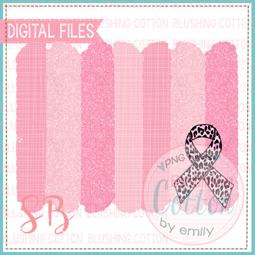 PINK BRUSH STROKE BACKGROUND WITH PINK CHEETAH AWARENESS RIBBON   BCSB