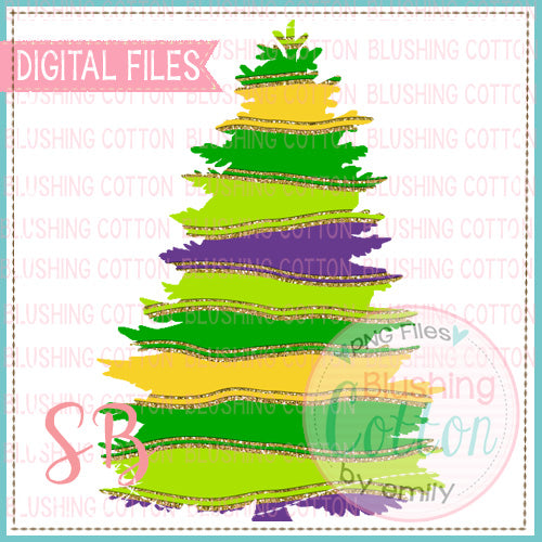 MARDI GRAS CHRISTMAS TREE 3  BCSB
