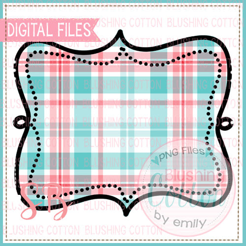 PEPPERMINT DOODLE FRAME  BCSB