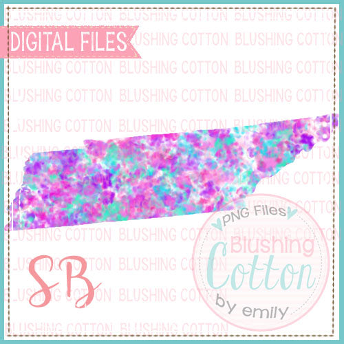 TENNESSEE SPECKLED WATERCOLOR DESIGN BCSB
