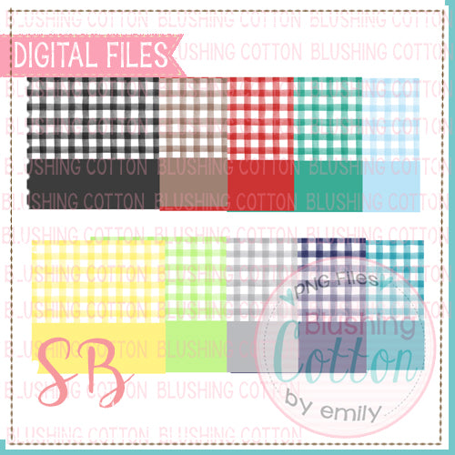 CHECKED BACKGROUND WITH NAME PLATES SET 1 SQUARE BUNDLE BCSB