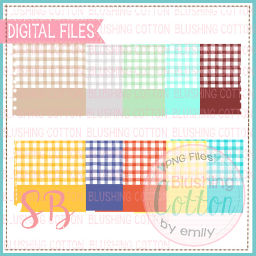 CHECKED BACKGROUND WITH NAME PLATES SET 2 SQUARE BUNDLE BCSB