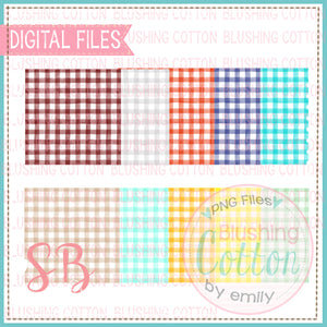 CHECKED SQUARE WATERCOLOR BACKGROUND SET 2 BCSB