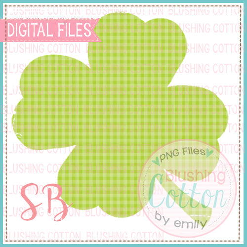 SHAMROCK BRIGHT GREEN WATERCOLOR DESIGN BCSB