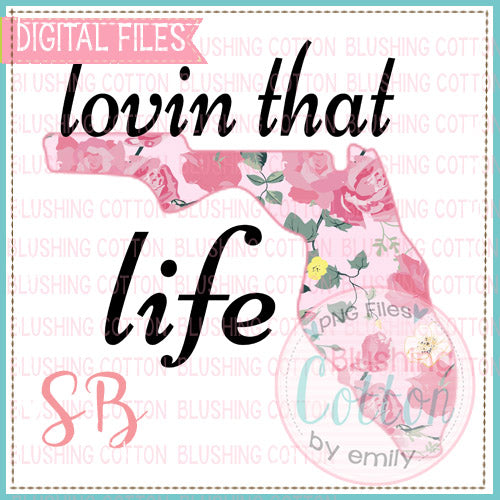 LOVIN THAT FLORIDA LIFE WATERCOLOR DESIGN BCSB