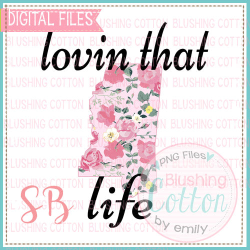 LOVIN THAT MISSISSIPPI LIFE WATERCOLOR DESIGN BCSB