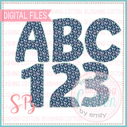 ANCHOR AND WHEELS ALPHA AND NUMBERS BUNDLE  BCSB