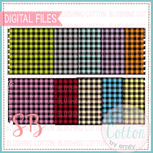 BUFFALO PLAID SQUARE BACKGROUND SET BCSB