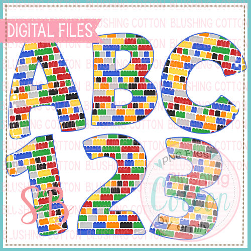 BUILT IT BOY ALPHA AND NUMBER BUNDLE   BCSB