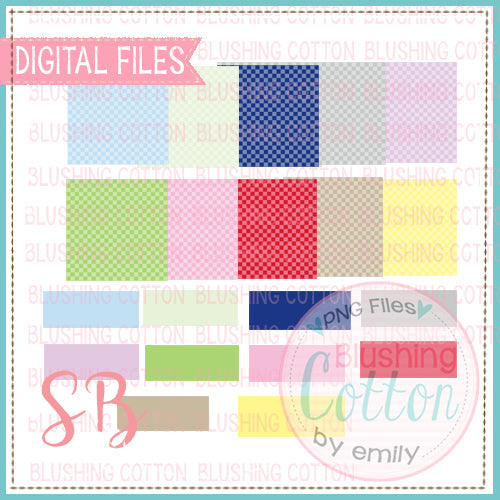 CHECKERBOARD BACKGROUND WITH NAME PLATES MIX AND MATCH SQUARE BUNDLE SET 1 BCSB