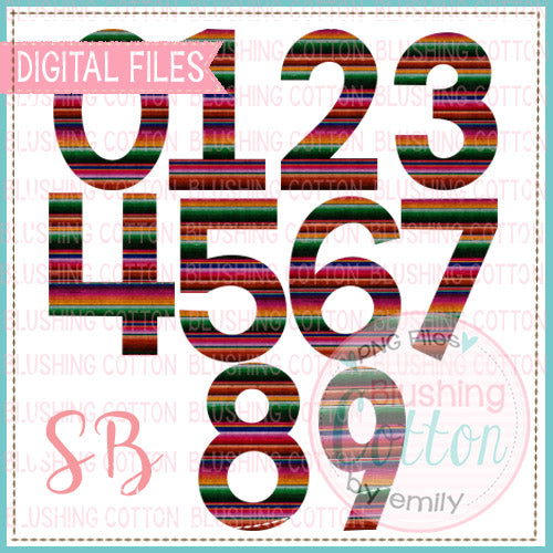 SERAPE CHUNKY NUMBERS 0-9 BUNDLE BCSB